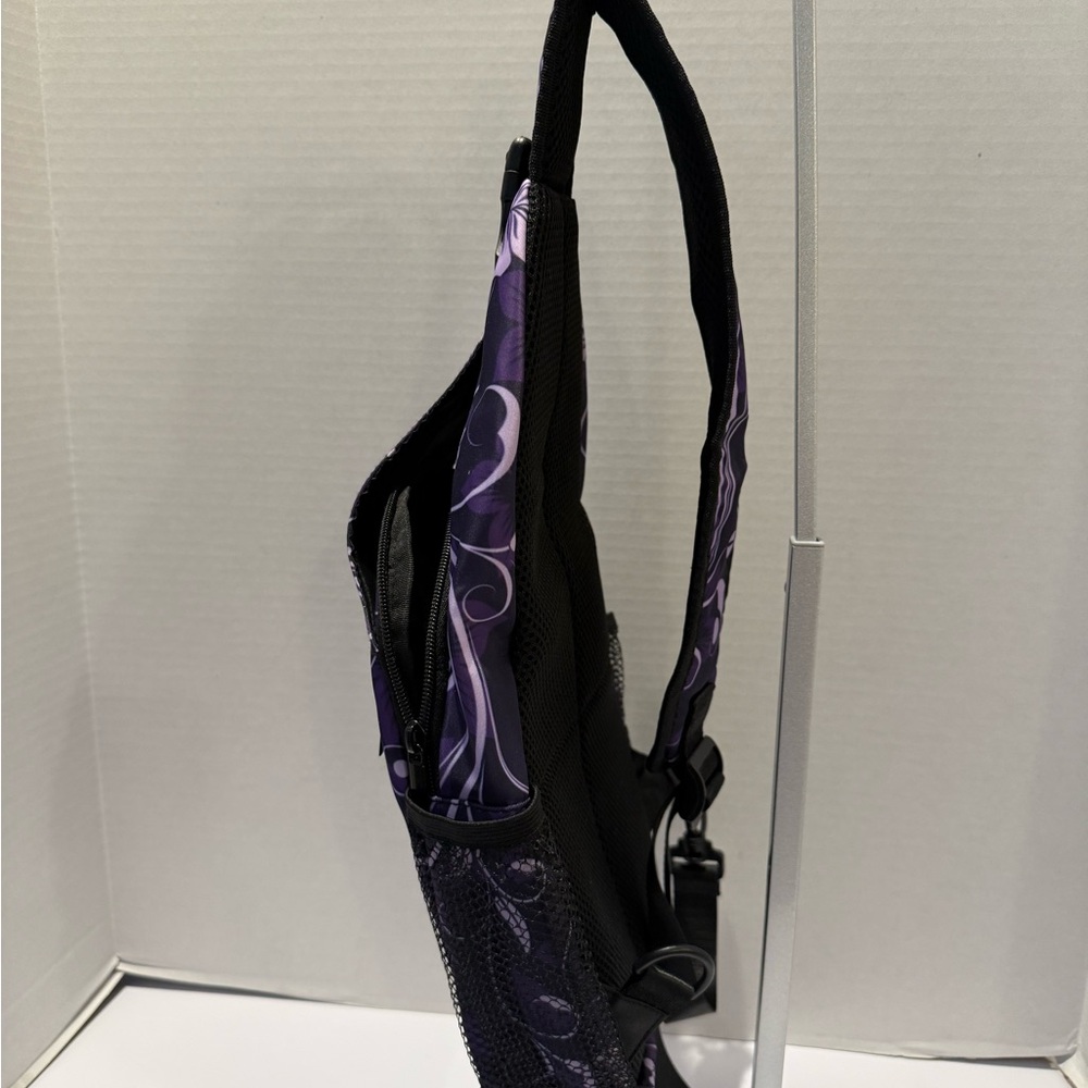 Like New!! Floral Purple Chest Sling Bag - Picture 3 of 15